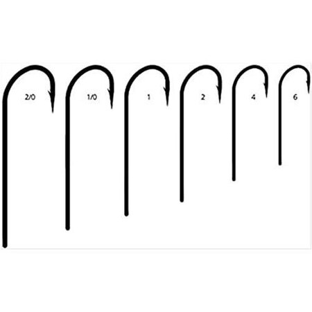 Mustad Streamer O'Shaughnessy, 34011, 2Xh4Xl Forged, Straight Titanx 2 25PK S74SAP-TX-2-25H